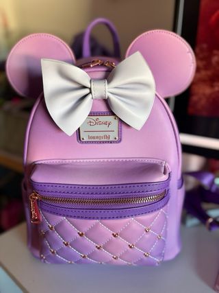 Mochila Loungefly Minnie Morada y Rosa