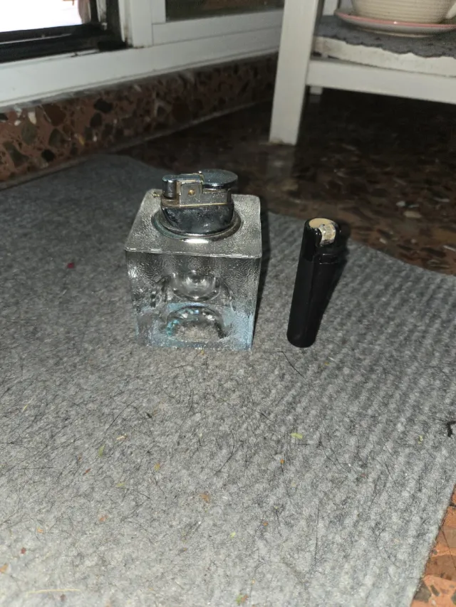 Mechero base cristal