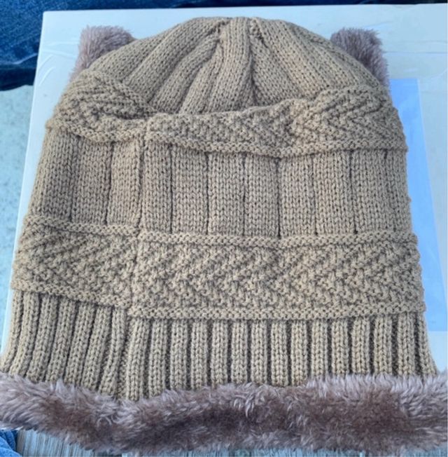 Set cappello e scaldacollo bimbo marrone