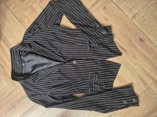 Giacca donna righe nere e bianche