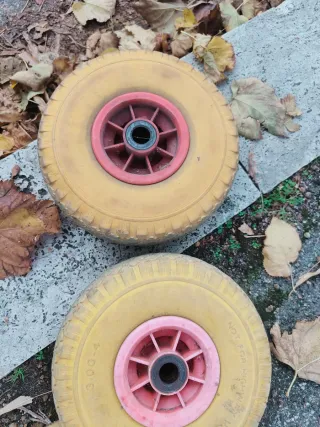 Ruote per carrello gialle (2 pezzi)