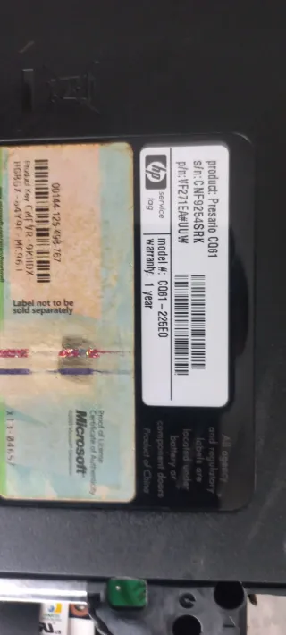 Portátil Compal Negro