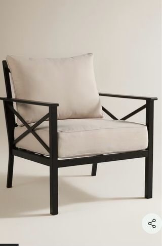 4 Sillones Cross Arm ECI + Mesa Acero fundas X 2