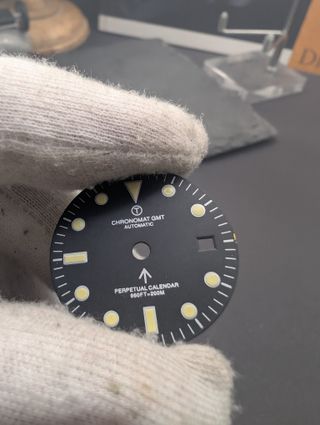 Esfera negra automática Breitling Chronomat GMT