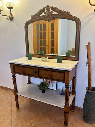Cómoda Vintage con Espejo