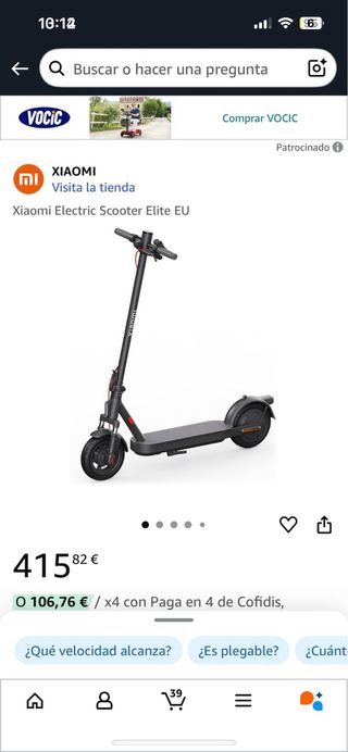 Patinete Eléctrico Xiaomi Muy Buen Estado