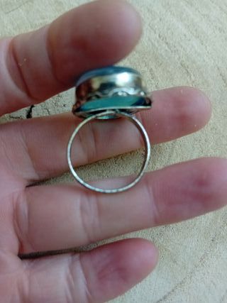 Anello argento 925 naturale opal Mexico