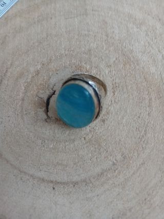 Anello argento 925 naturale opal Mexico
