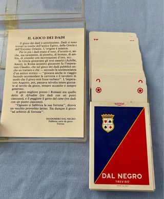 Giochi Vintage Dadi e Carte Dal Negro 