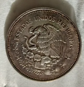Moneda Copa Mundial Futbol Mexico 1985 Plata.