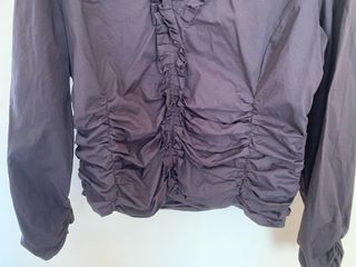 Blusa Lazada Woman marrón volantes talla L