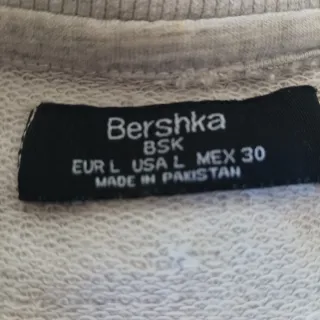 Sudadera Bershka Atlanta University Gris Claro