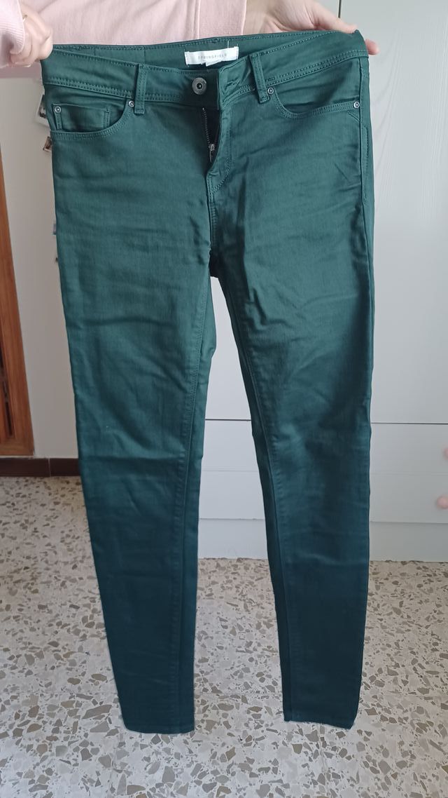 Pantalón vaquero verde Springfield Talla S