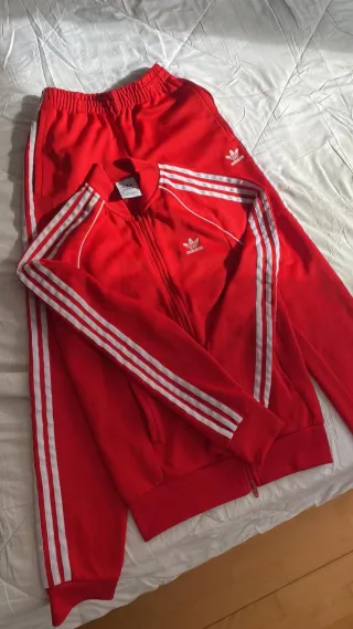 Conjunto Chándal Adidas Rojo Talla M