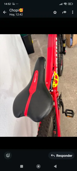 Bicicleta Montaña Roja Btwin