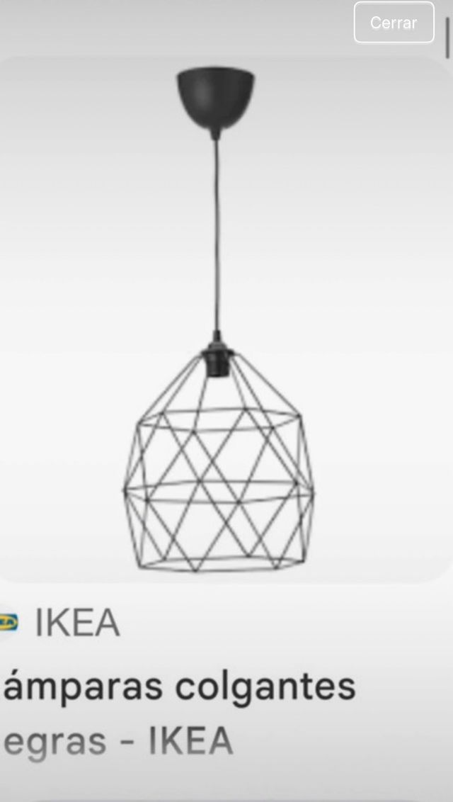 Lámpara de techo geométrica IKEA