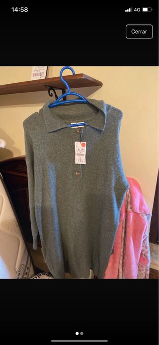 Vestido verde talla M con etiqueta