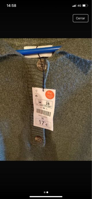 Vestido verde talla M con etiqueta