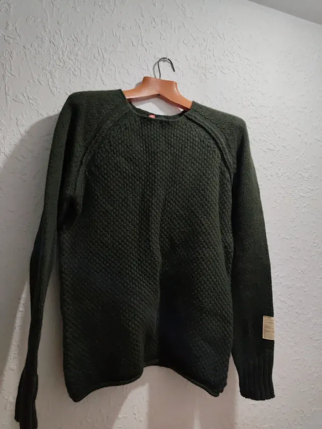 DIESEL JERSEY DE LANA PUNTO VERDE HOMBRE