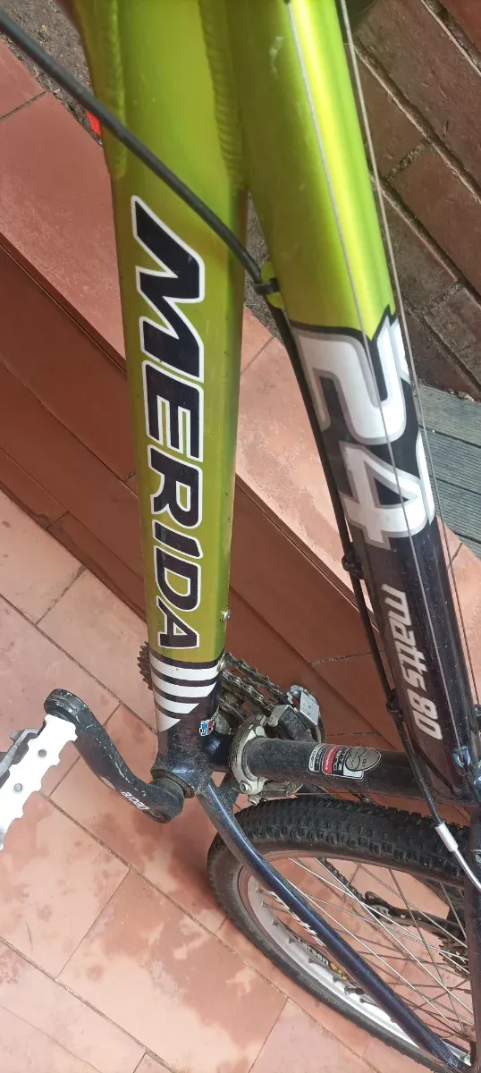 Bicicleta verde y negra