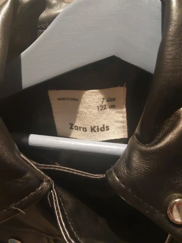 Chaqueta Zara Kids Negra Niña 7años