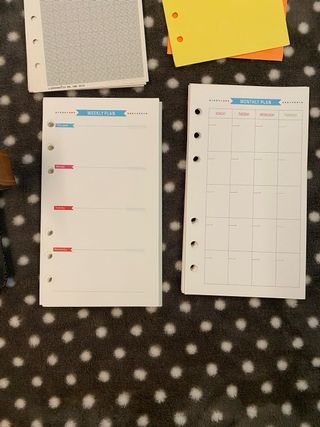 Agenda organizer ecopelle ad anelli