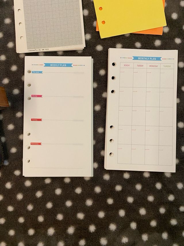 Agenda organizer ecopelle ad anelli