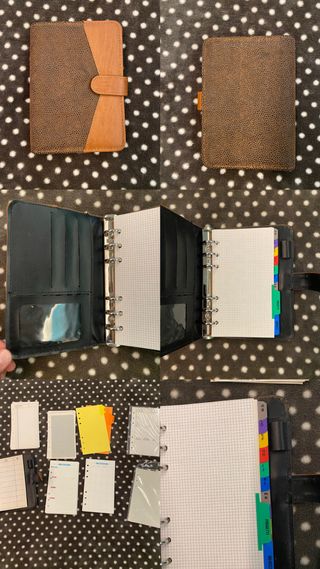 Agenda organizer ecopelle ad anelli