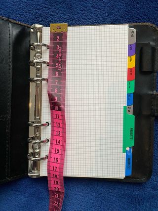 Agenda organizer ecopelle ad anelli