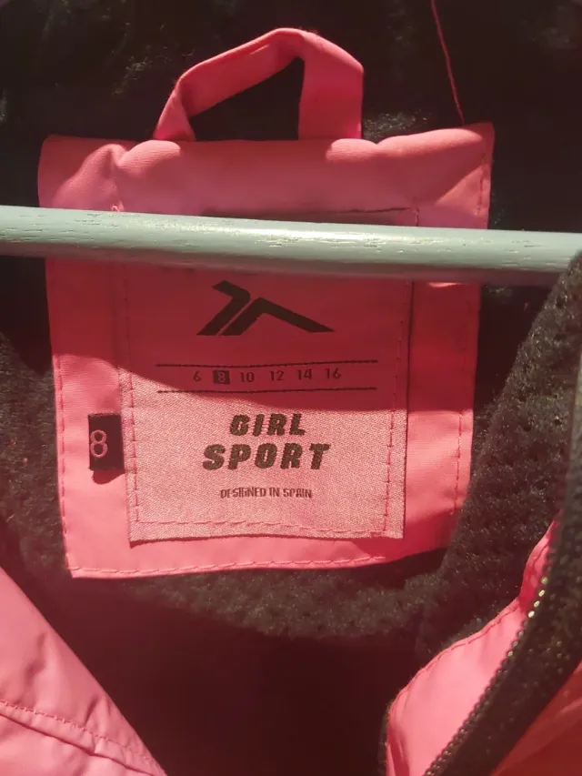 Chaqueta rosa niña