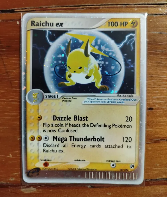Carta Pokemon Raichu EX (SS98) FOIL