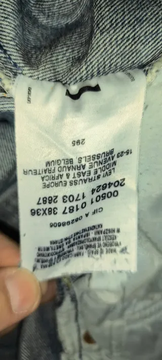 Levi's Vintage Jeans Blu 501