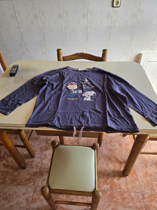 Pijama Invierno Mujer Talla XL Snoopy