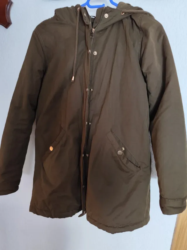 Abrigo acolchado verde