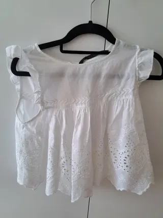 Blusa bordada blanca