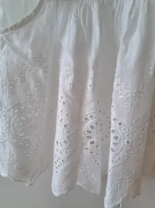 Blusa bordada blanca