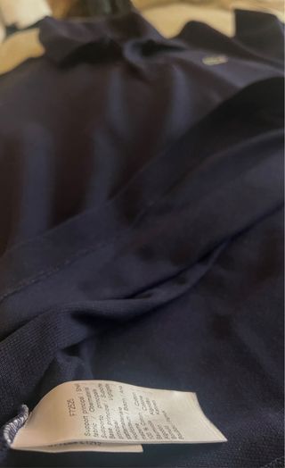 Polo Lacoste Azul Talla M