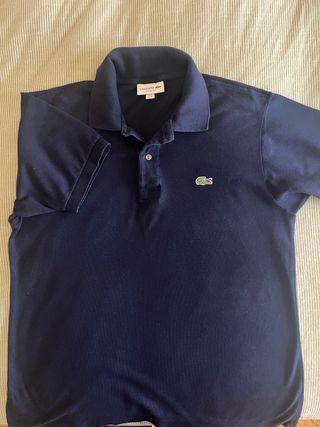 Polo Lacoste Azul Talla M