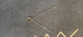 Collar Plata Corazón Verde