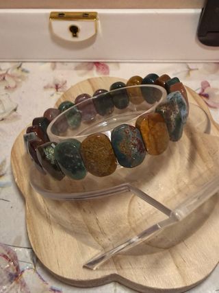 Pulseras minerales Naturales Elásticas