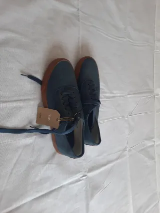 Zapatos náuticos El Corte Inglés azul y marrón