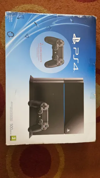 PS4 (PlayStation 4) 500GB Negra con 2 mandos+7jueg