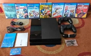PS4 (PlayStation 4) 500GB Negra con 2 mandos+7jueg