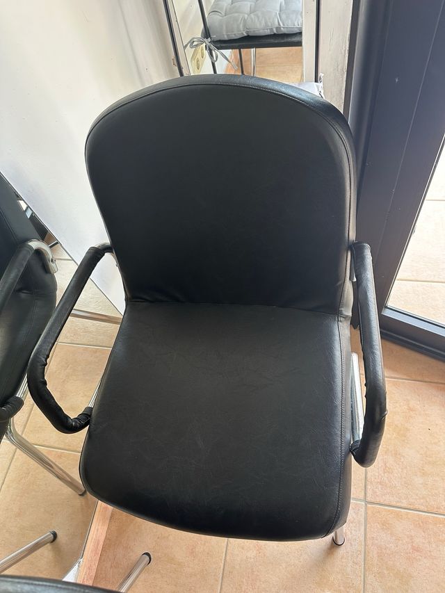 Juego de 2 sillas negras