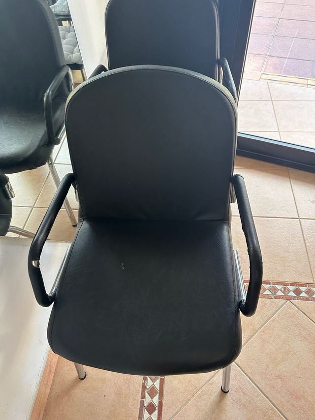 Juego de 2 sillas negras