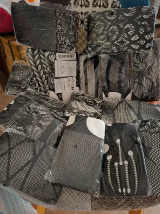 Collant donna rete cavallo aperto