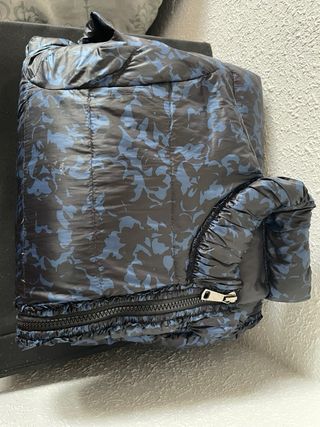 Plumas camuflaje negro/azul