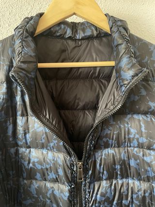 Plumas camuflaje negro/azul