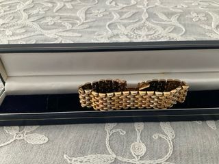 Pulsera esclava oro 18kt amarillo y rosa  (remato)