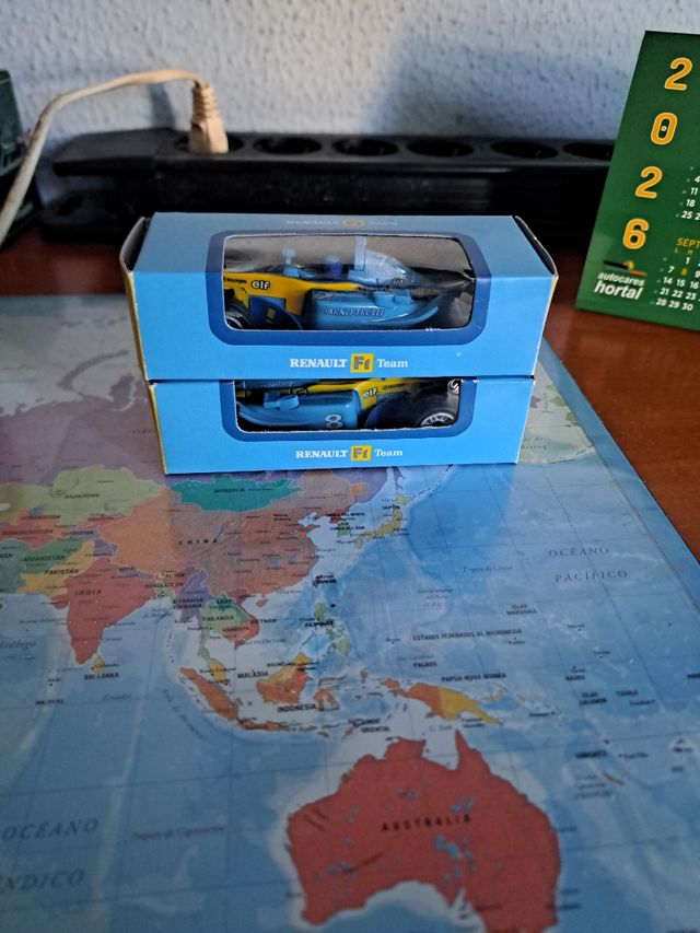 2 Coches F1 Fernando Alonso Jarno Trulli Norev